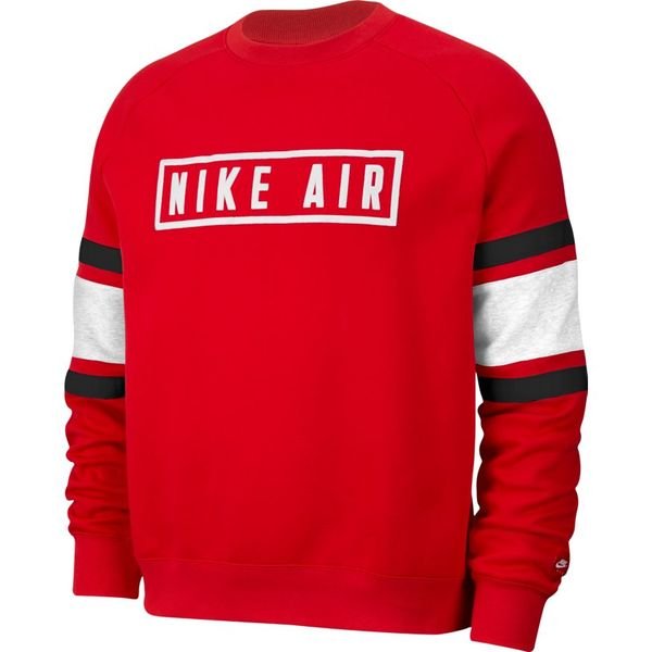 nike air red black and white sweatshirt