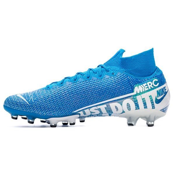 Nike Mercurial Superfly VII Elite Football Boots Blue Silver.