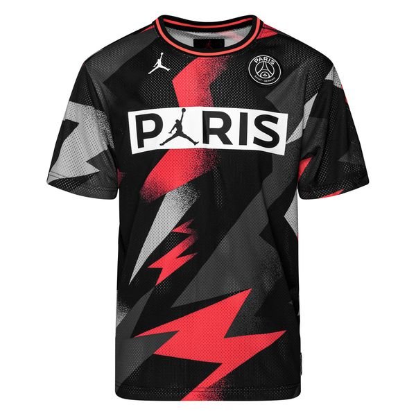 Nike Mesh T-shirt Jordan x PSG - Zwart 