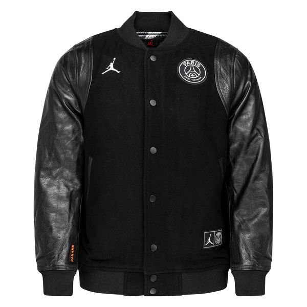 black and white jordan varsity jacket