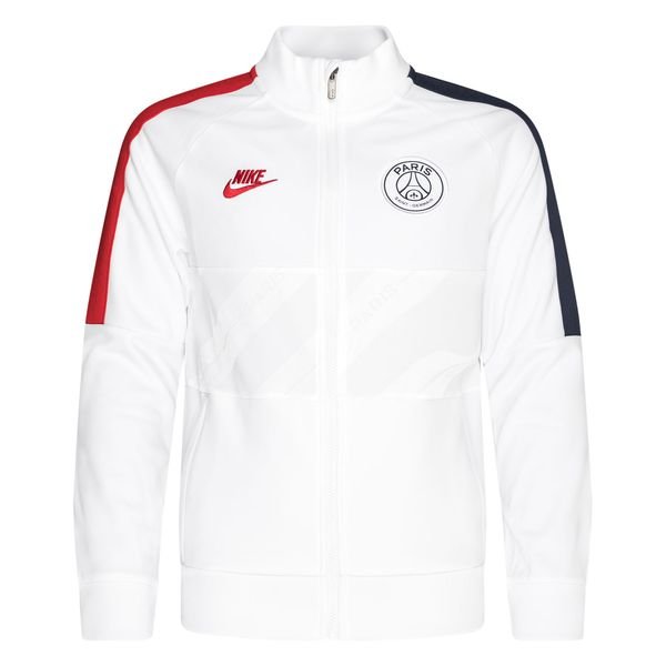 Paris Saint Germain Track Jacket Dry I96 - White/University Red Kids ...