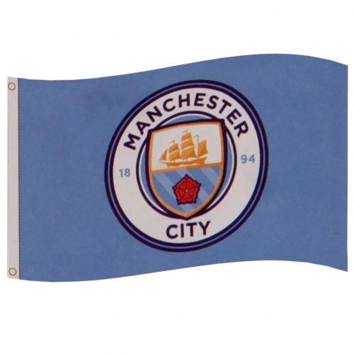 Manchester City Flag Logo - Blå thumbnail