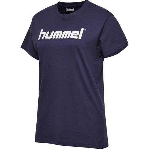 Hummel Go Cotton Logo T-Shirt - Navy Kvinde thumbnail