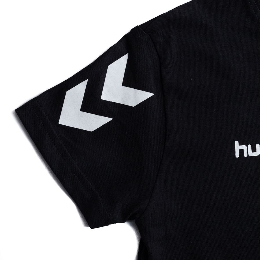 Hummel T-Shirt Go Cotton - Black/White Kids