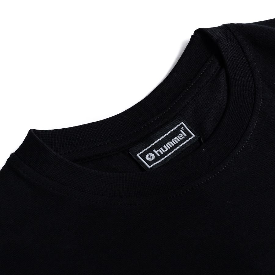 Hummel T-Shirt Go Cotton - Schwarz/Weiß Kinder