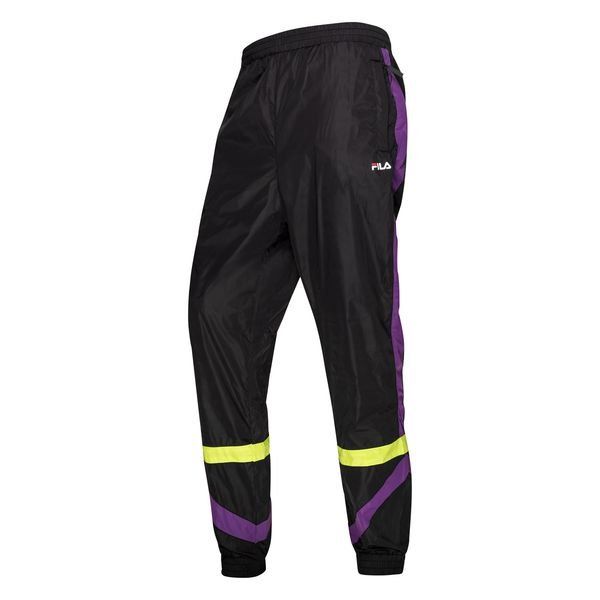 FILA Track Pants Reign - Black/Purple/Yellow | www.unisportstore.com