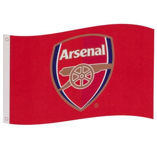 Arsenal Flagga Logo - Röd