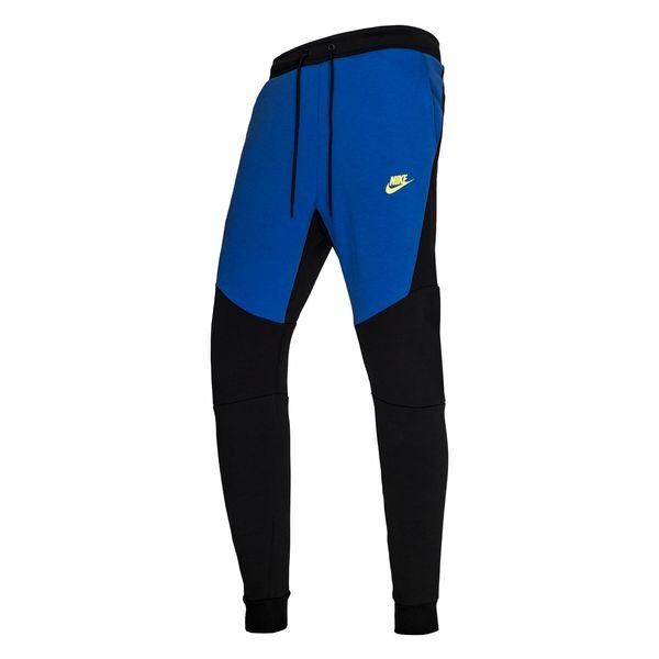 nike tech fleece joggers blue and black