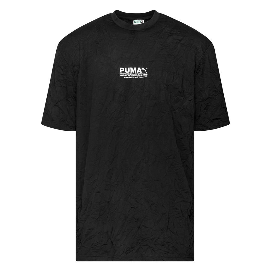 PUMA Avenir Crinkle T-Shirt - Sort/Hvid thumbnail