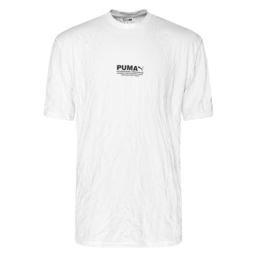 PUMA Avenir Crinkle T-Shirt - Hvid/Sort thumbnail