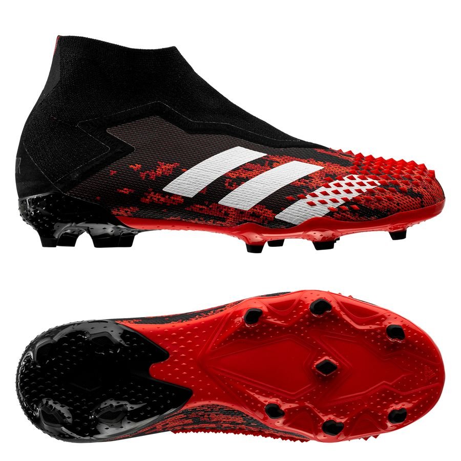 adidas Predator 20+ FG/AG Mutator - Core Black/Footwear White/Action Red  Kids