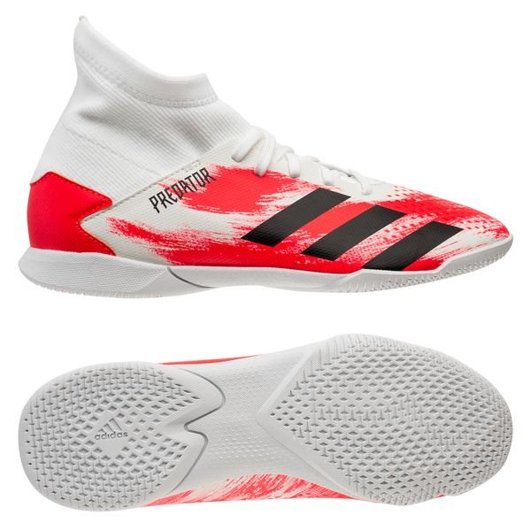 adidas Predator 20.3 IN Uniforia - Footwear White/Core Black/Pop Kids ...