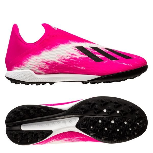 adidas X 19.3 Laceless Uniforia - White/Core Black/Shock Pink | www.unisportstore.com