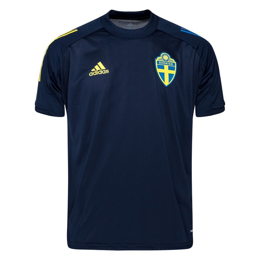 adidas Sverige Tränings T-Shirt EURO 2020 - Navy/Gul