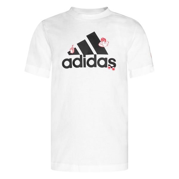 Adidas Badge T Shirt Weiss Schwarz Rot Kinder Www Unisportstore De