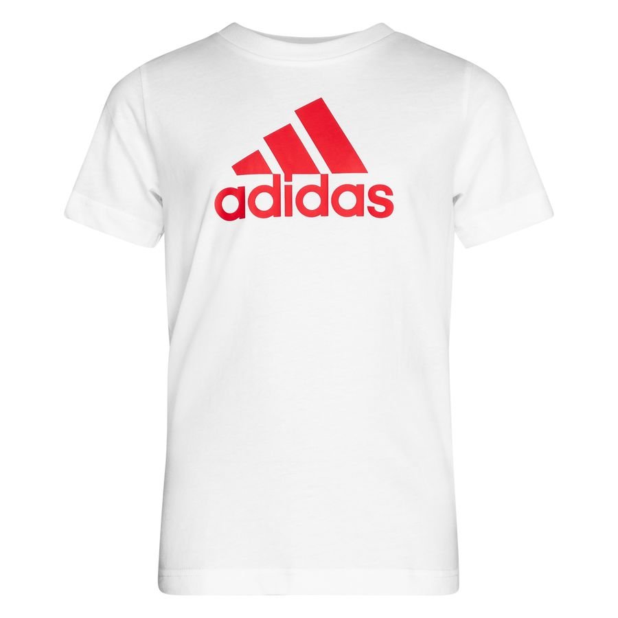 white and red adidas t shirt