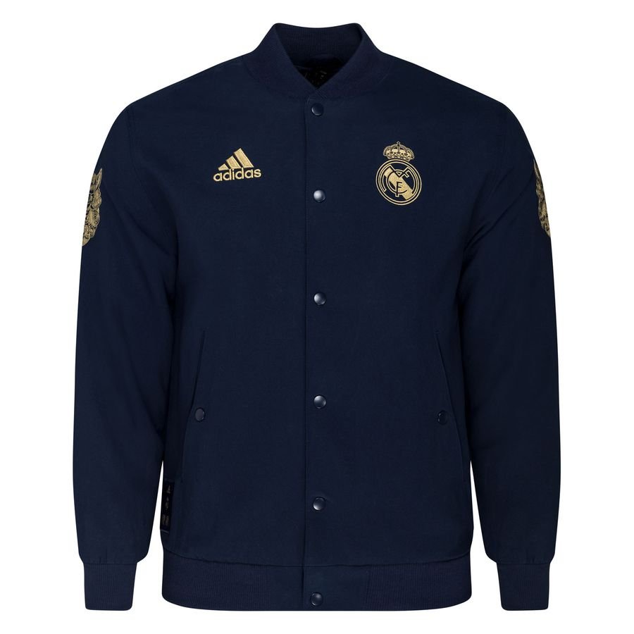 Real Madrid Bomber Jacket Chinese New Year - Indigo/Gold LIMITED EDITION |  www.unisportstore.com