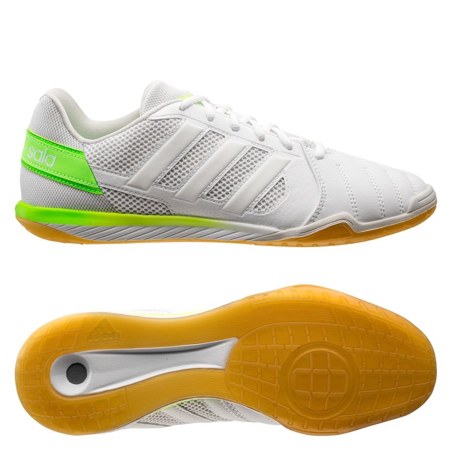 adidas Top Sala IC - Footwear White/Signal Green | www.unisportstore.com