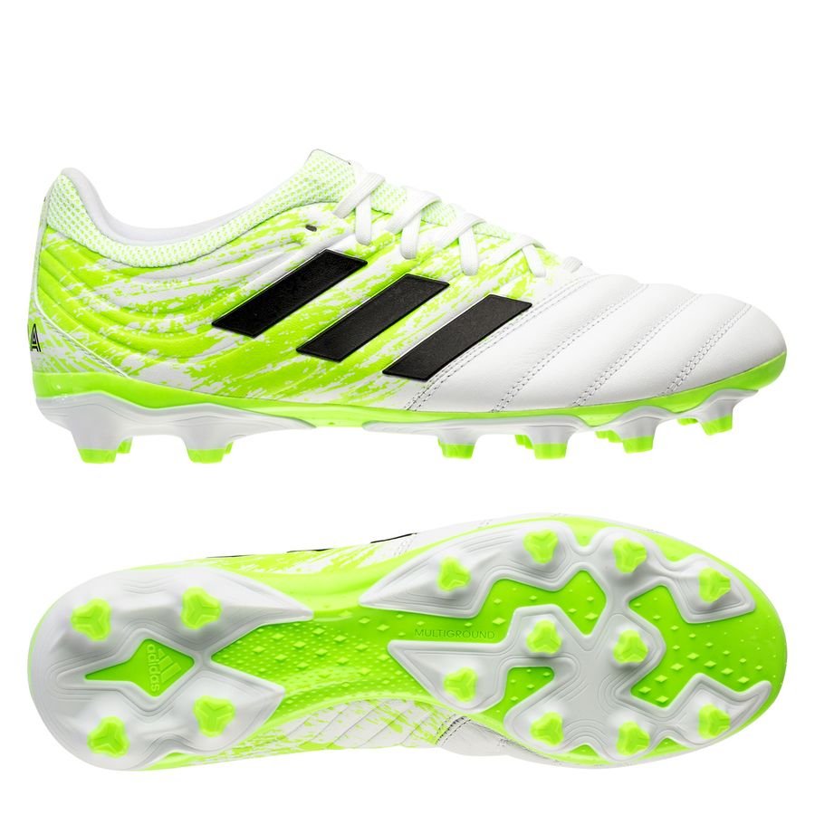 adidas Copa 20.3 MG Uniforia - Footwear White/Core Black/Signal Green