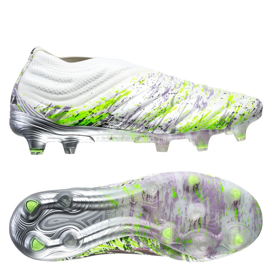 adidas Copa 20+ FG/AG Uniforia - Footwear White/Core Black/Signal Green