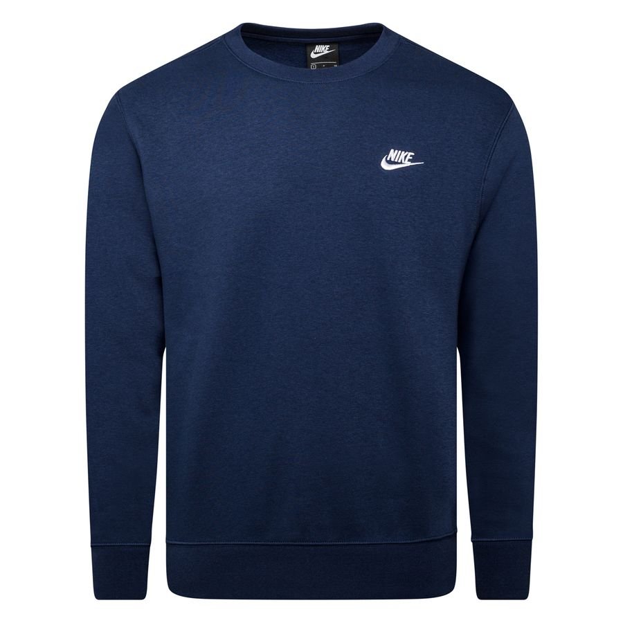 Nike Sweatshirt NSW Club Crew - Navy/Hvid