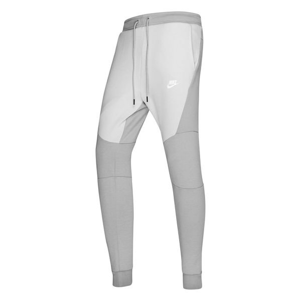 nike tech fleece joggers grey and white