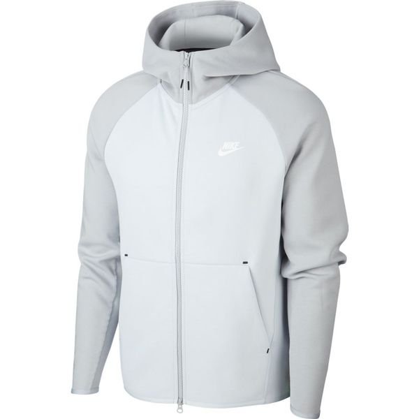 Nike Hoodie FZ NSW Tech Fleece - Pure Platinum/White | www ...