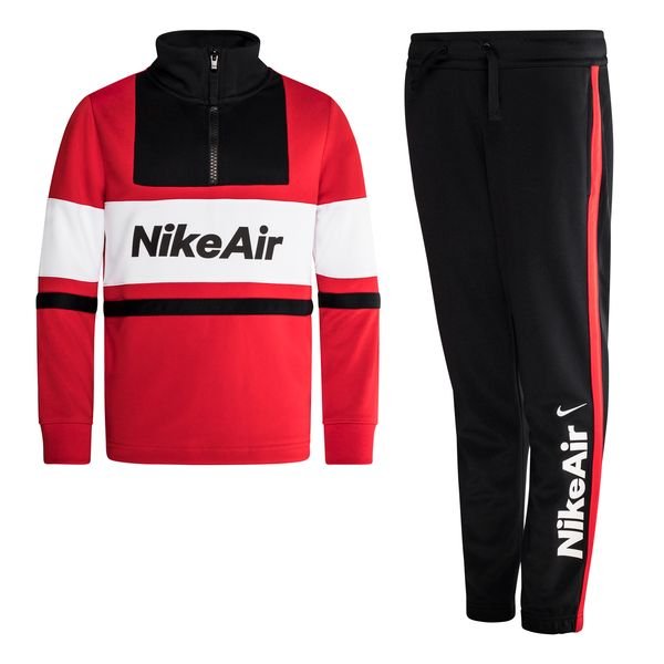 red and black tracksuit nike