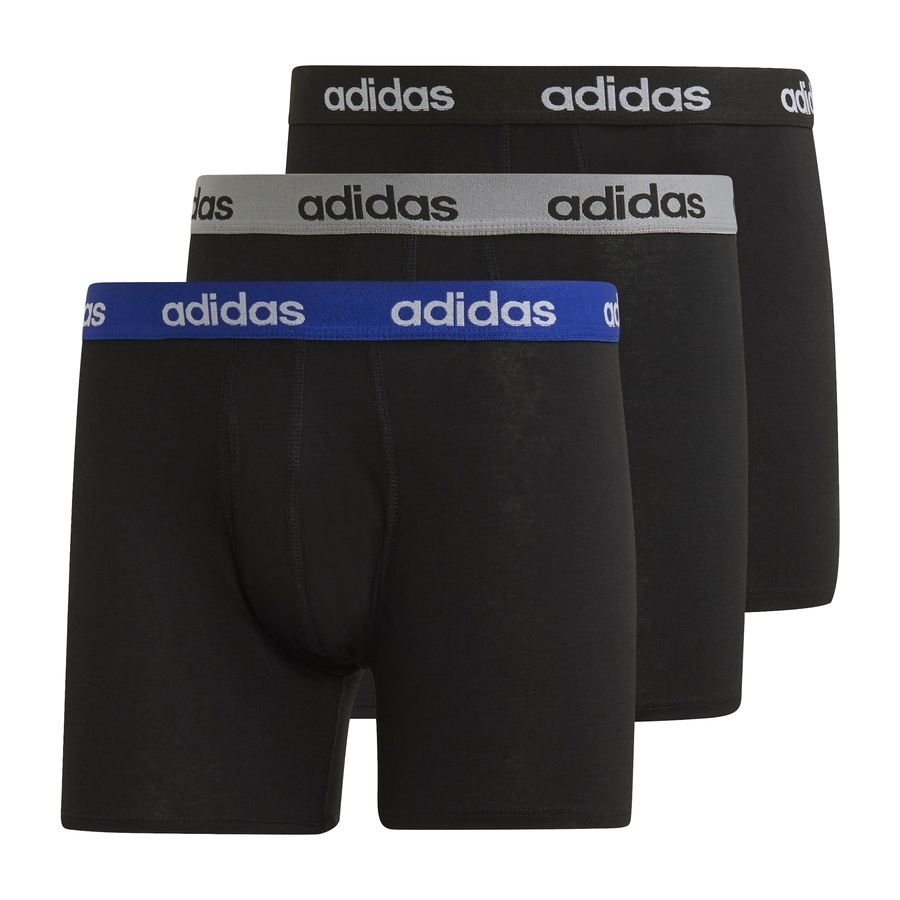 adidas Boxer Shorts 3-Pak - Sort/Grå/Blå thumbnail