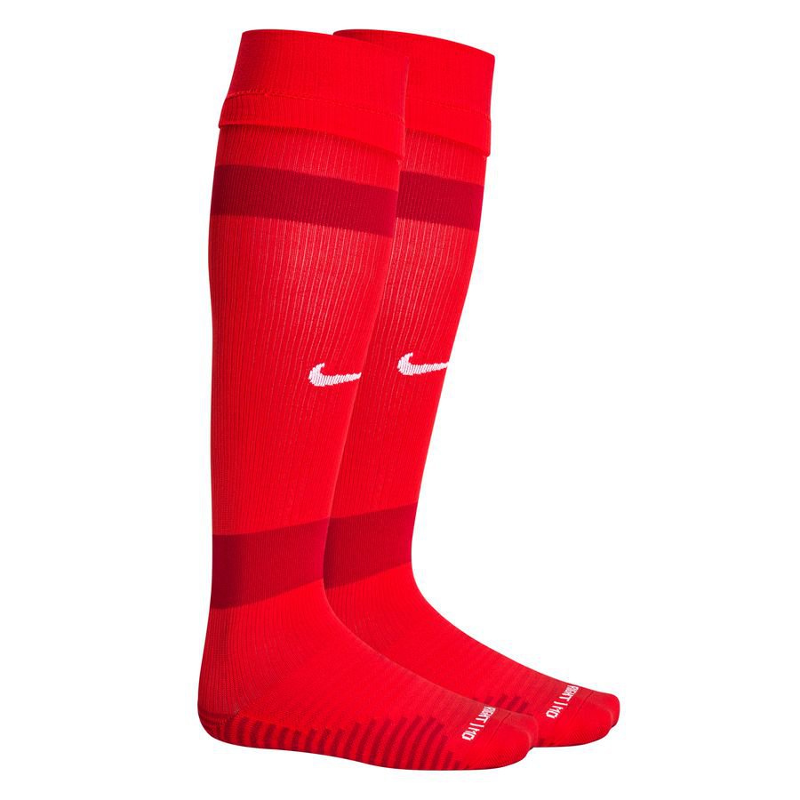 Nike Fodboldsokker Matchfit Knee High - Rød/Rød/Hvid