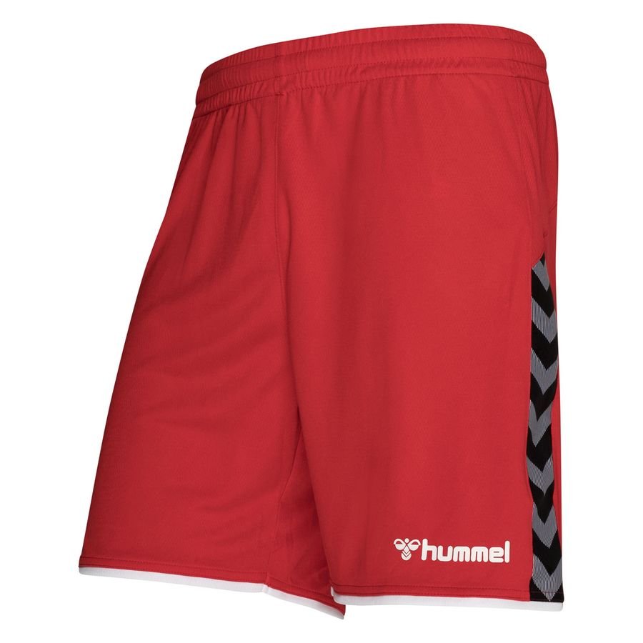 Hummel Shorts Authentic Poly - Rød/Hvid thumbnail