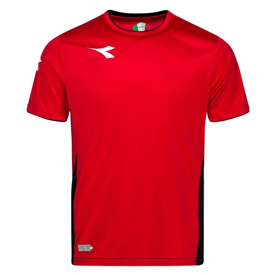 Diadora Trænings T-Shirt Equipo - Rød/Hvid/Sort thumbnail