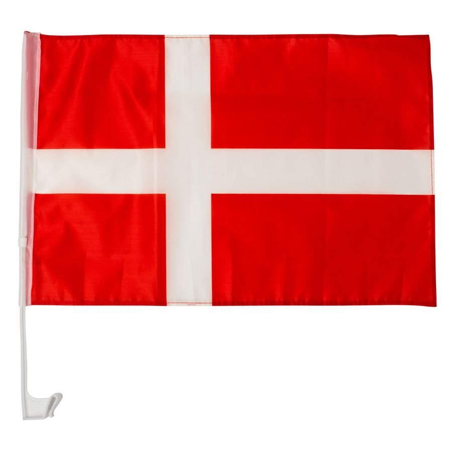 Danmark Bilrude Flag EURO 2020 - Rød/Hvid thumbnail