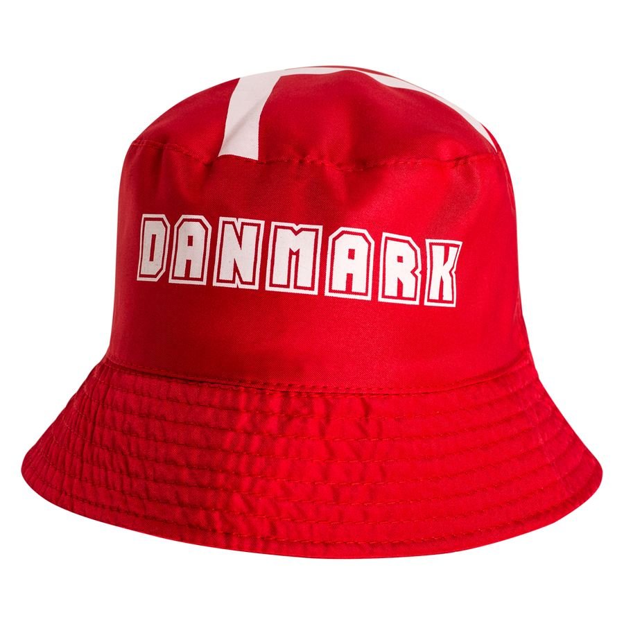 Danmark Bucket Hat - Röd/Vit
