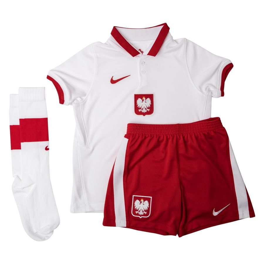 Polen Hjemmebanetrøje EURO 2020 Mini-Kit Børn