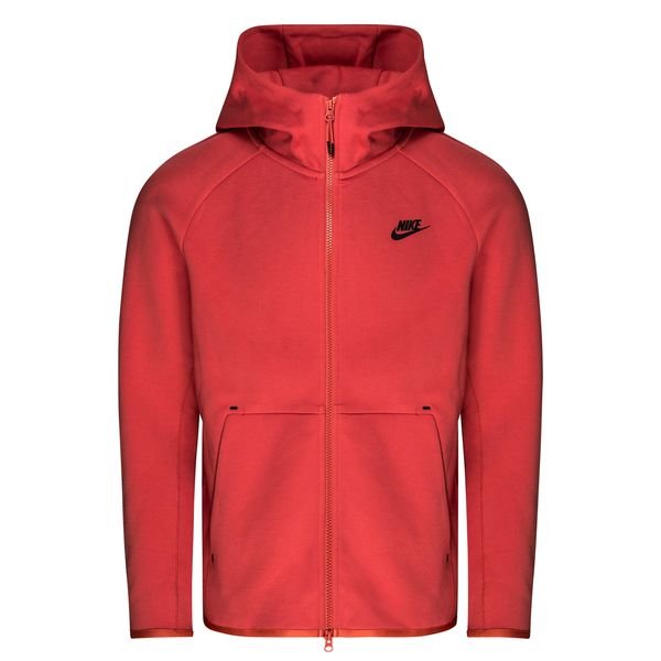 Nike Hoodie FZ NSW Tech Fleece - Pueblo Red/Black | www.unisportstore.com