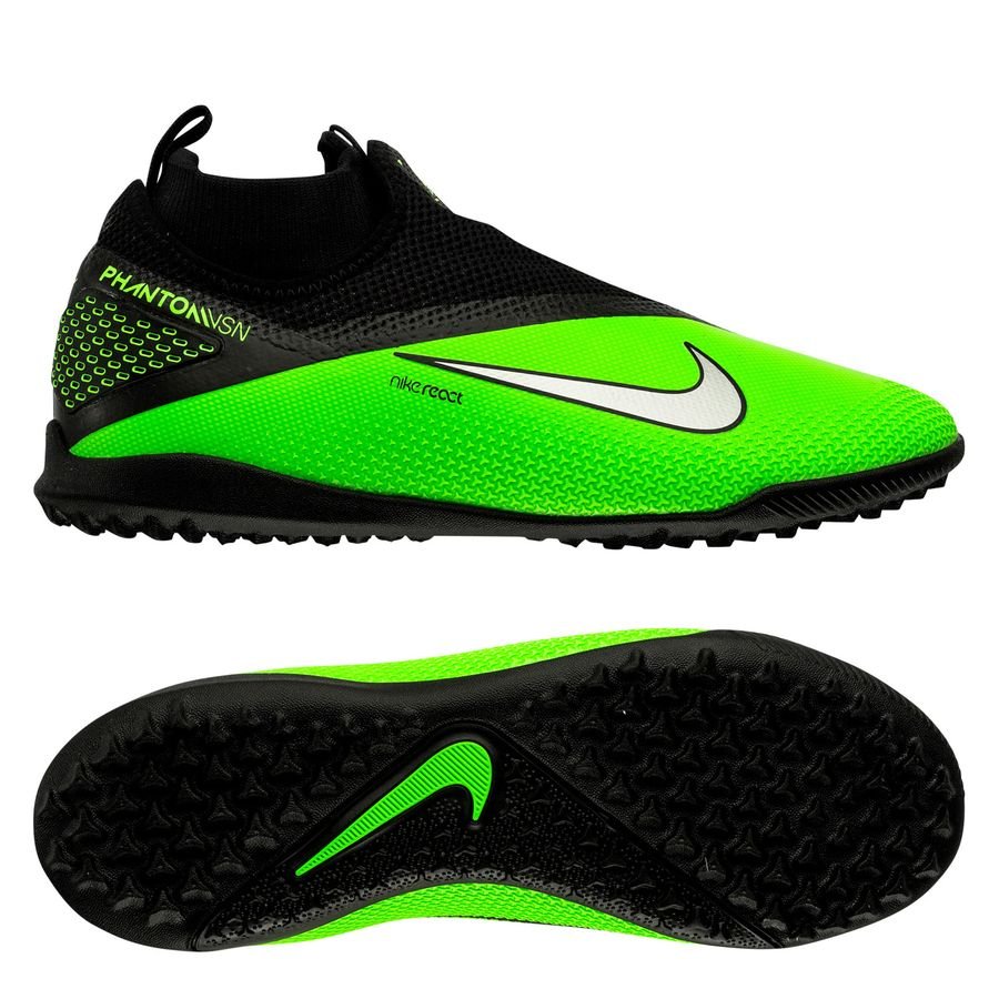 Chuteira Campo Nike Phantom Vision Elite Black and Green