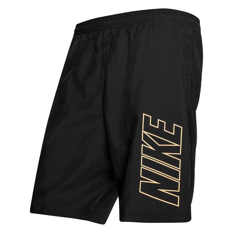 black gold nike shorts