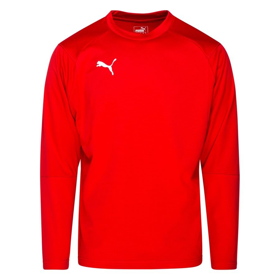 manual Profit Funny PUMA Training Shirt LIGA Sweat - Puma Red/PUMA White | www.unisportstore.com