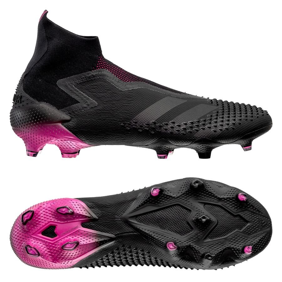 adidas Predator 20+ FG/AG Dark Motion - Sort/Pink