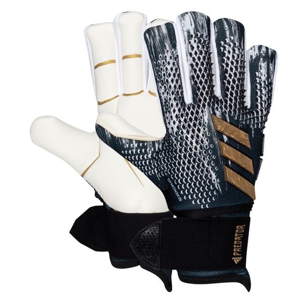 músico moneda ritmo adidas Goalkeeper Gloves Predator 20 Pro Ultimate Fingersave Inflight -  Black/White/Gold Metallic | www.unisportstore.com