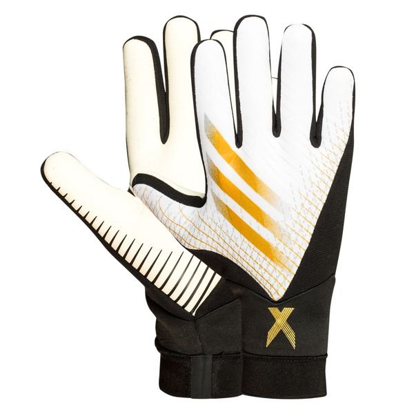 white and gold adidas gloves