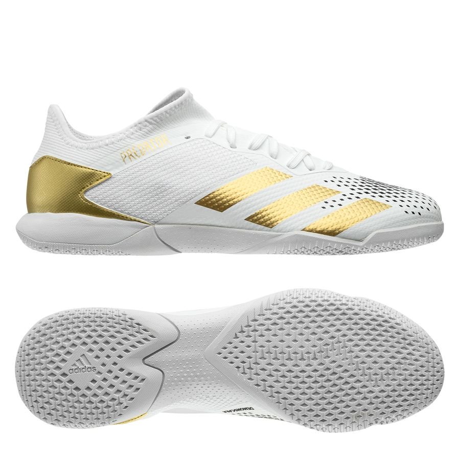 white and gold adidas predator