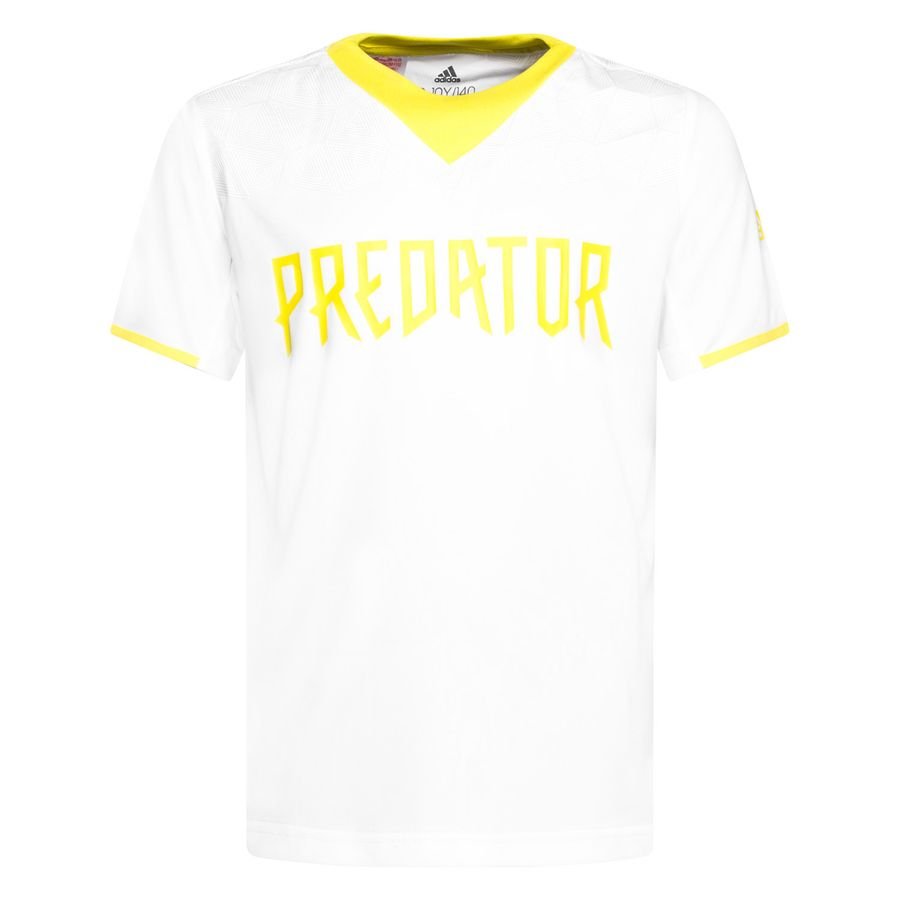 adidas Trænings T-Shirt Predator - Hvid/Gul Børn thumbnail