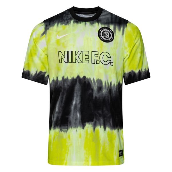 Nike F.C. Football Shirt - Black/Volt/White | www.unisportstore.com