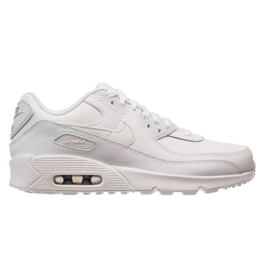 Nike Sneaker Air Max 90 Skind - Hvid/Sølv Børn