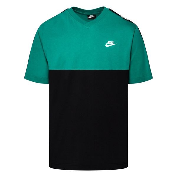 black and green nike shirt