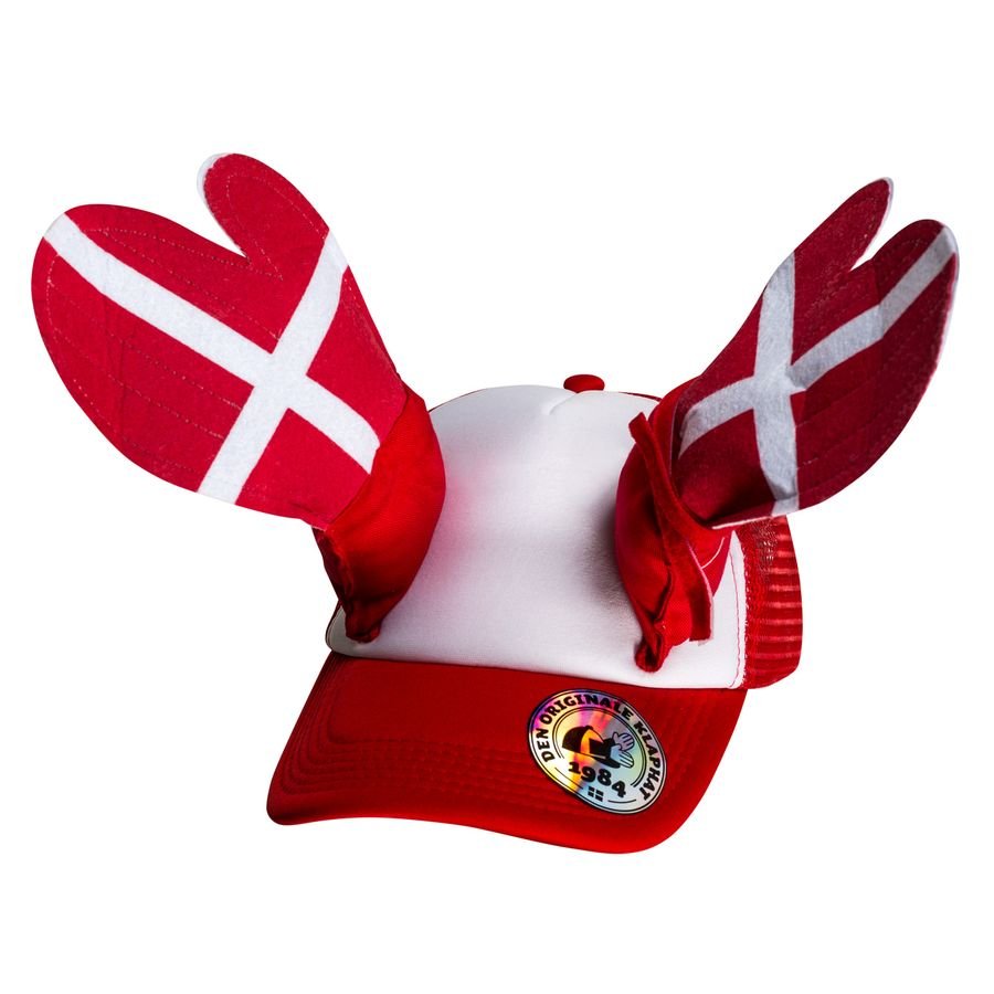 Danmark Klappande hat - Röd/Vit