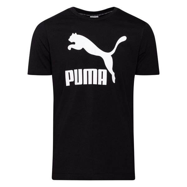 PUMA T-Shirt Classics Logo - Black/White | www.unisportstore.com