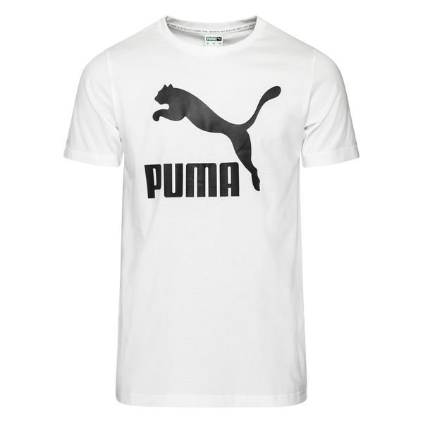 PUMA T-Shirt Classics Logo - White/Black | www.unisportstore.com